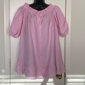 Pink Lily Ruffled Off-Shoulder Top